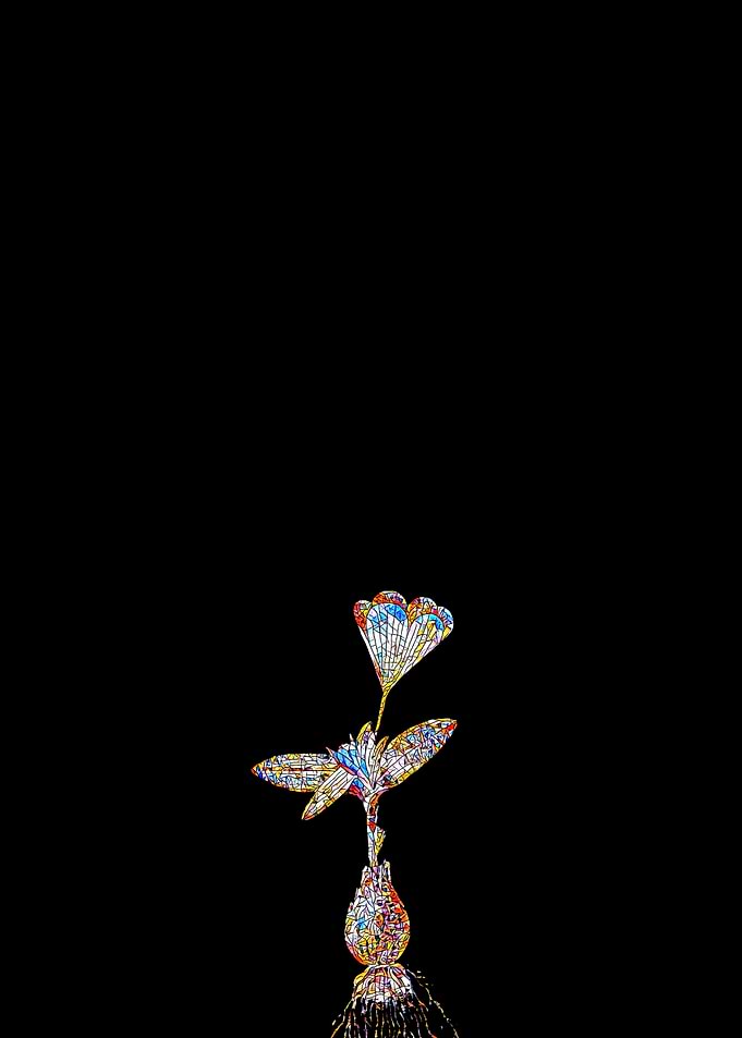 Stained Glass Tulip Flower