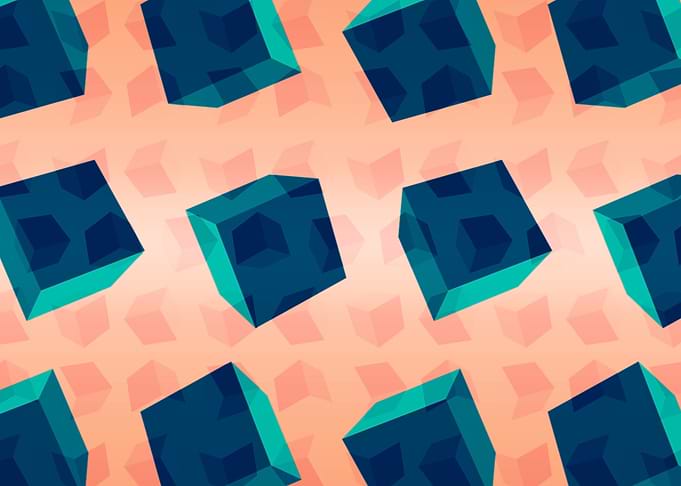 Blue cubes 02