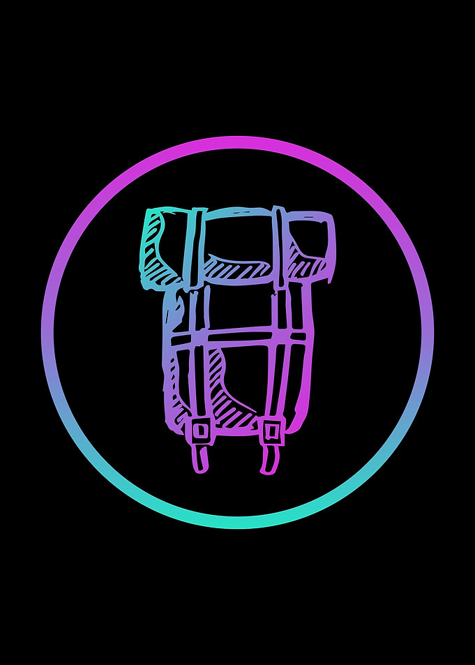 Neon Travel School Bag 9