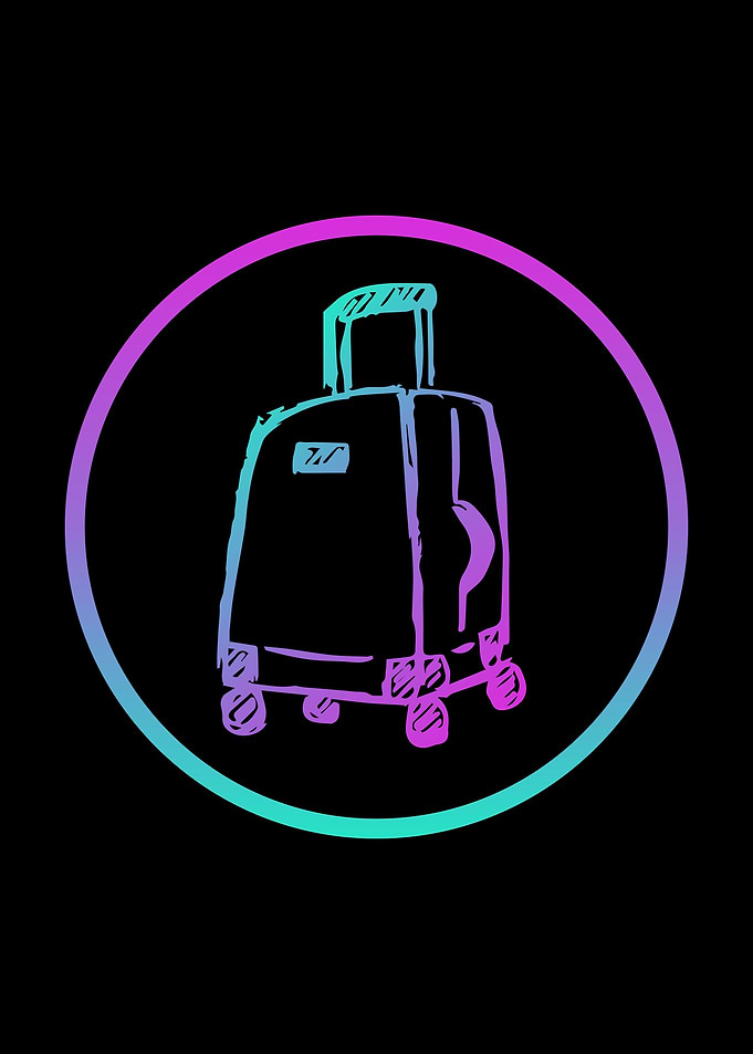 Neon Travel School Bag 7