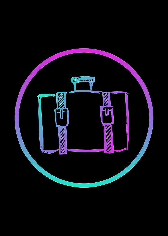 Neon Travel School Bag 14