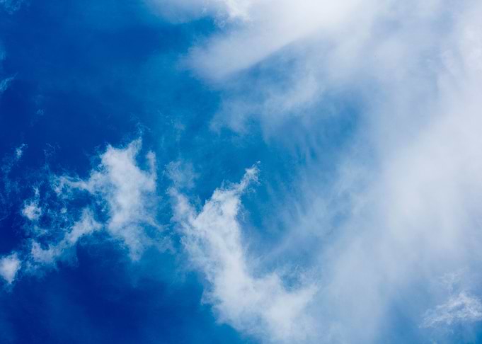 Blue summer skyscape