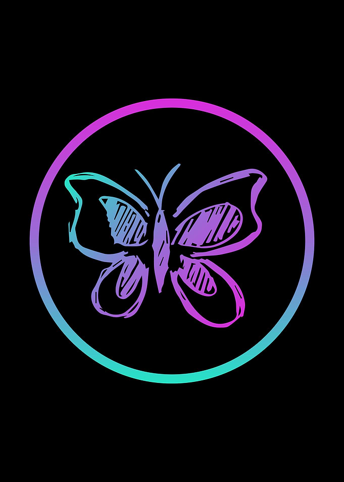 Neon Butterfly 1
