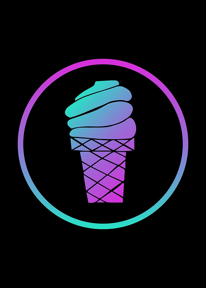 Neon Ice Cream Food 4