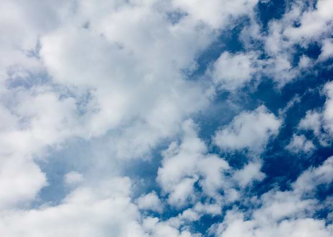 Summer trippy blue sky