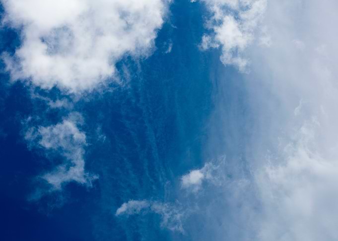 Blue summer skyscape
