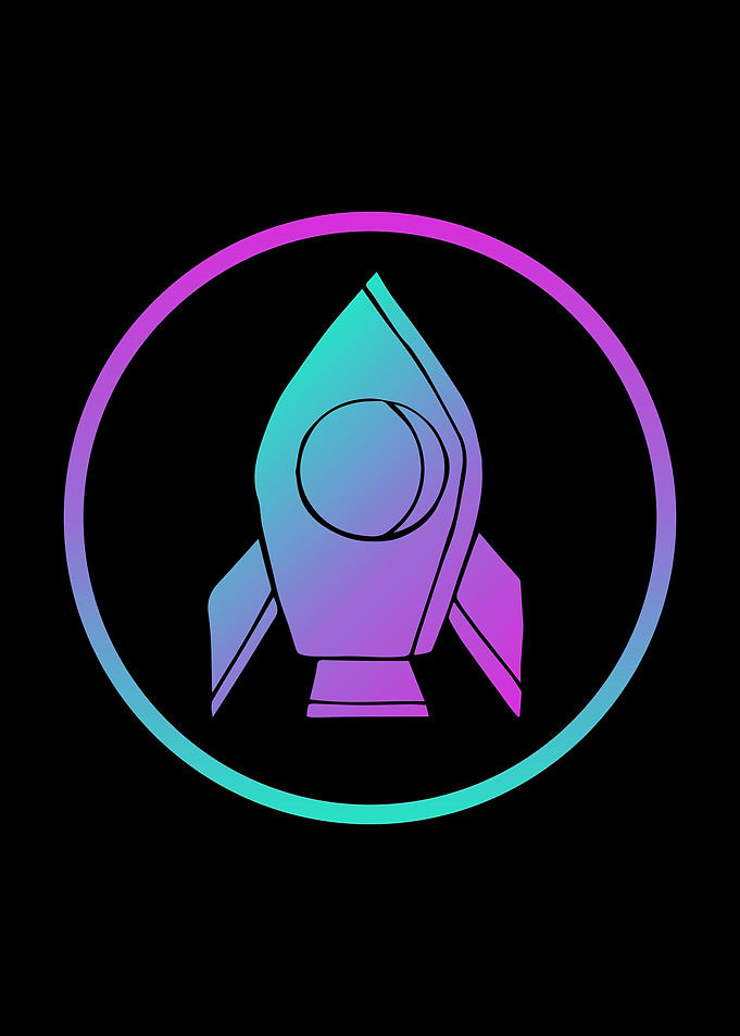 Neon Rocket Ship 5