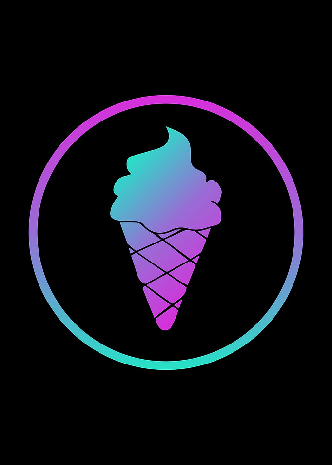 Neon Ice Cream Food 7