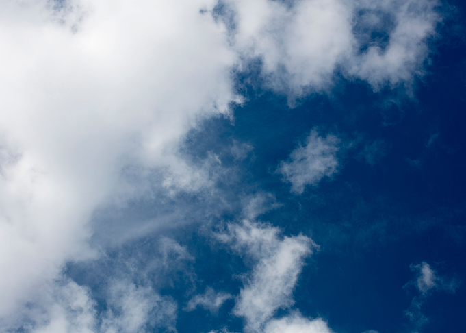 Blue summer skyscape
