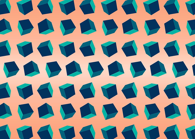 Blue cubes 05