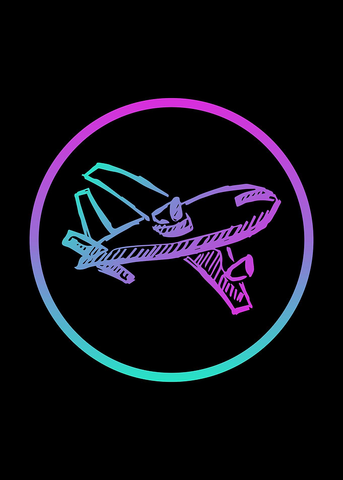 Neon Airplane 5
