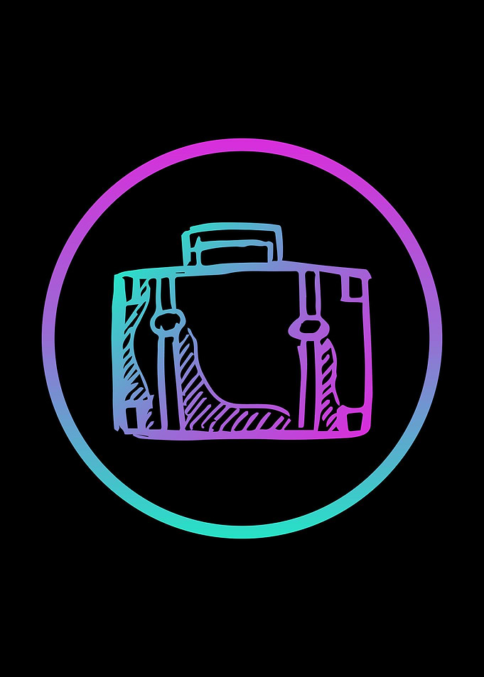Neon Travel School Bag 8