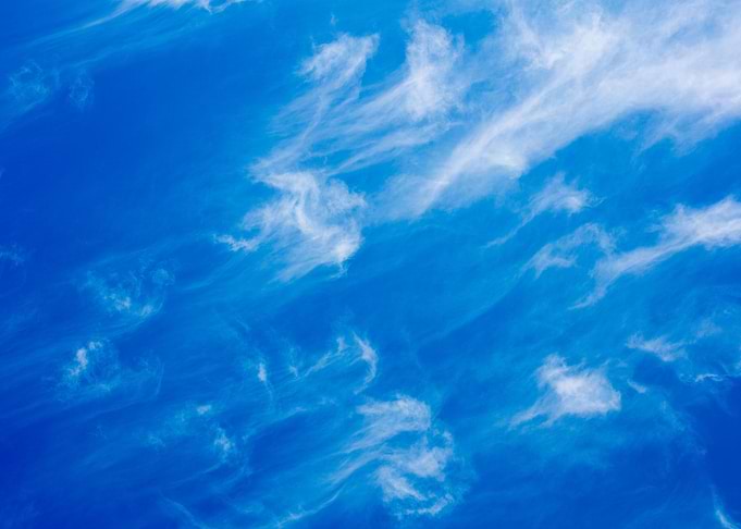 Summer trippy blue sky