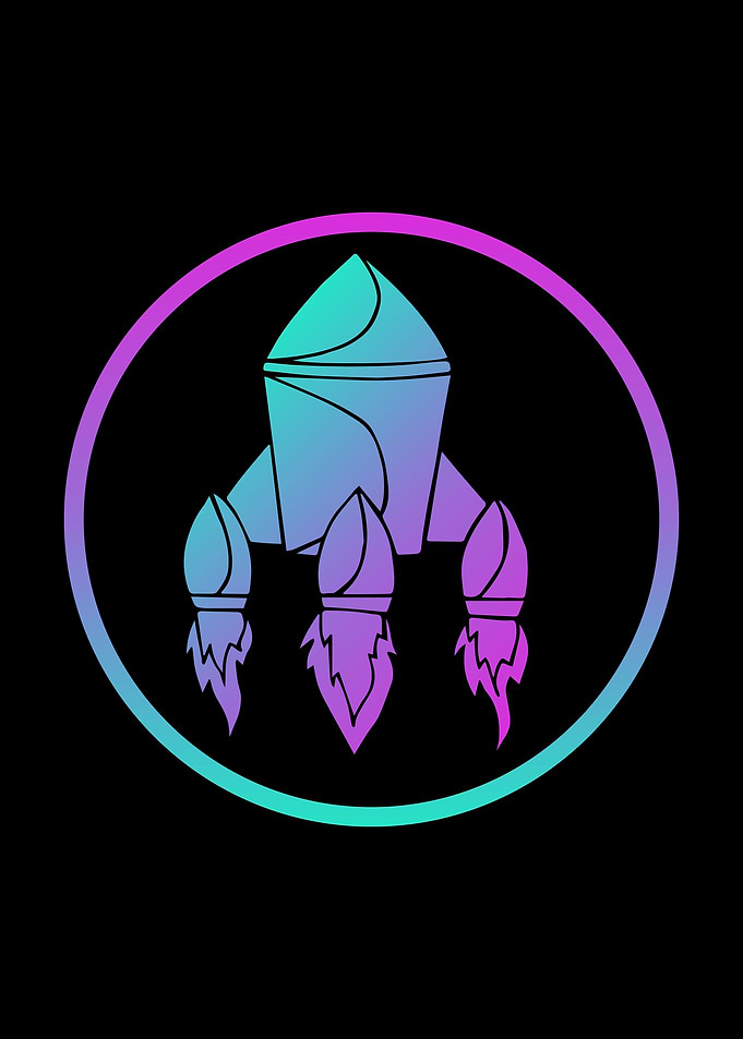 Neon Rocket Ship 7