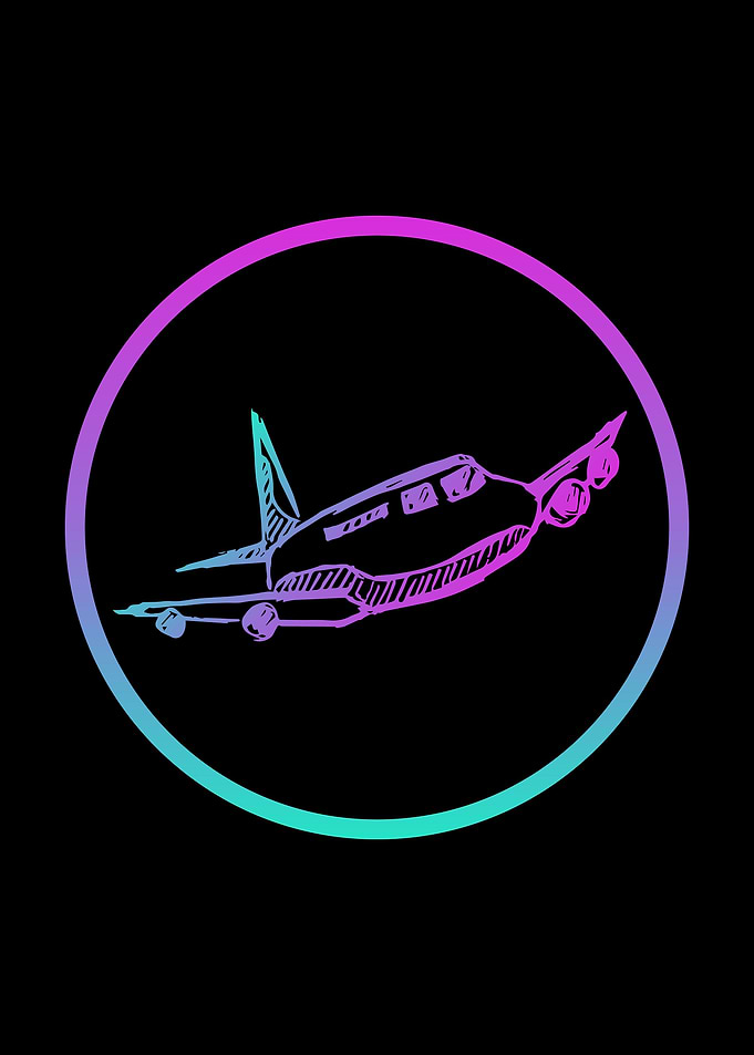Neon Airplane 8