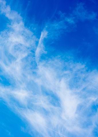 Blue summer skyscape