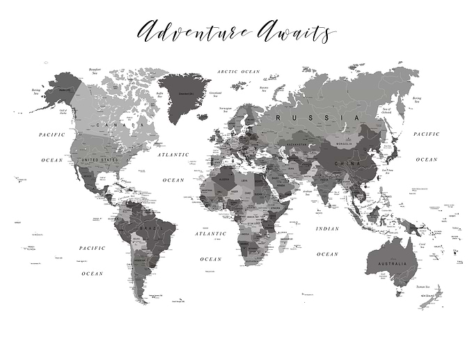 Adventure Awaits World Map