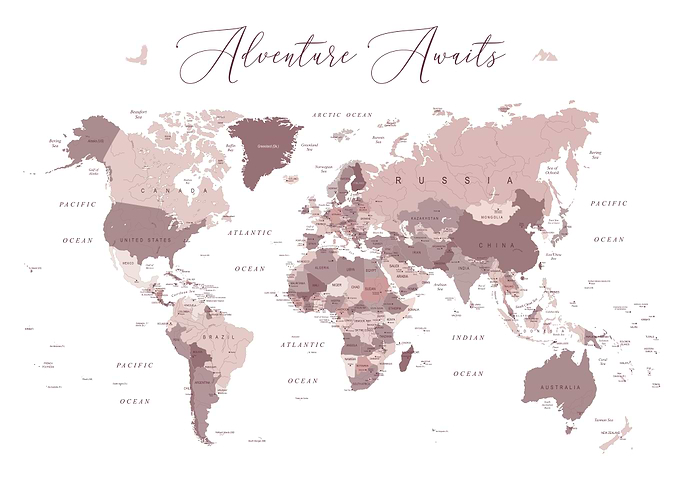 Adventure Awaits World Map