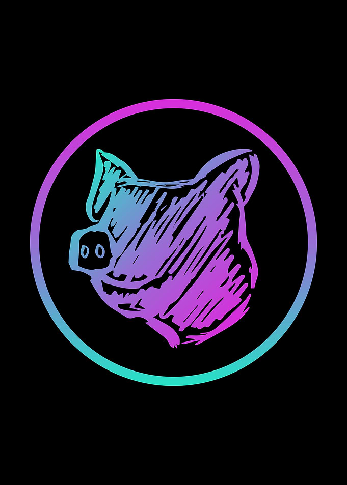 Neon Pig Animal 7