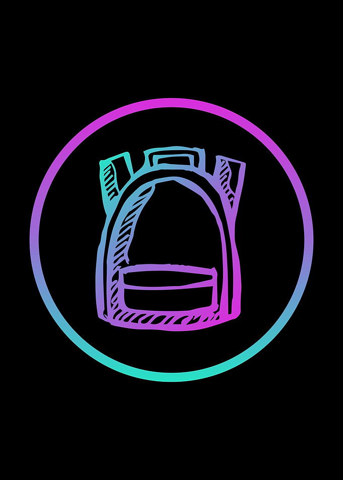 Neon Travel School Bag 4