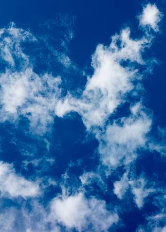 Blue summer skyscape