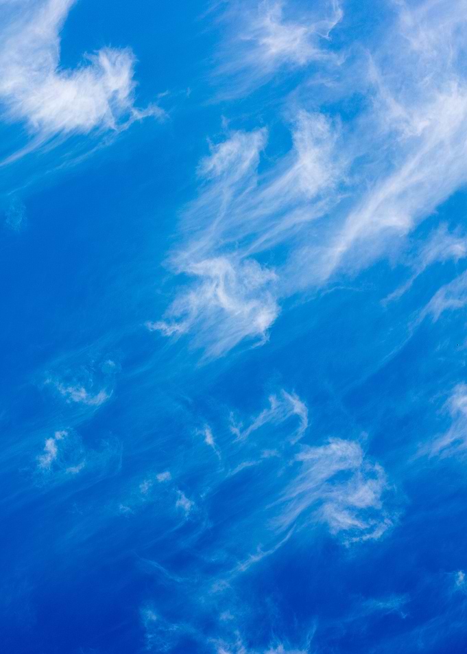 Summer trippy blue sky