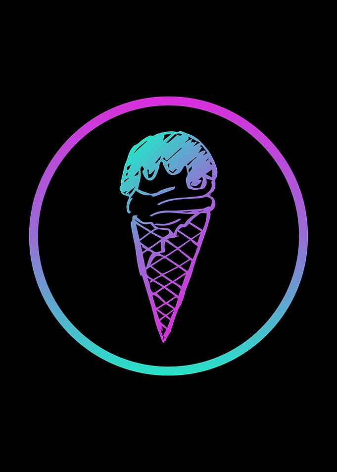 Neon Ice Cream Food 14