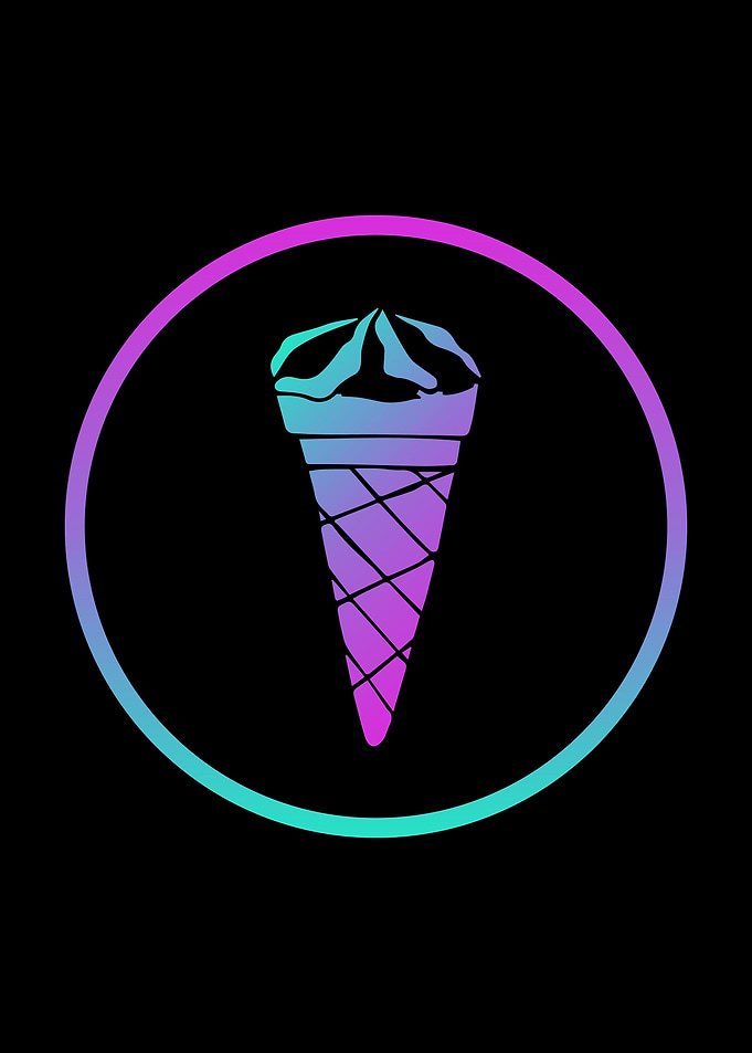 Neon Ice Cream Food 8