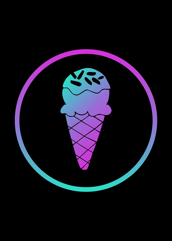 Neon Ice Cream Food 5