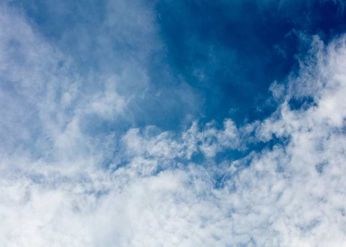 Summer trippy blue sky