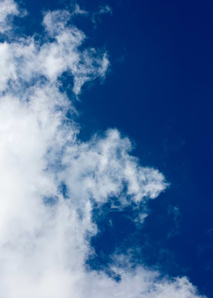 Trippy sky with clouds