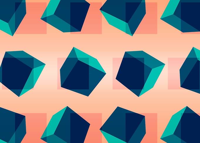 Blue cubes 01