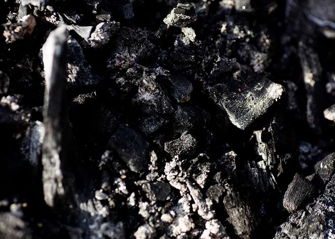Burned Wood Abstract Print