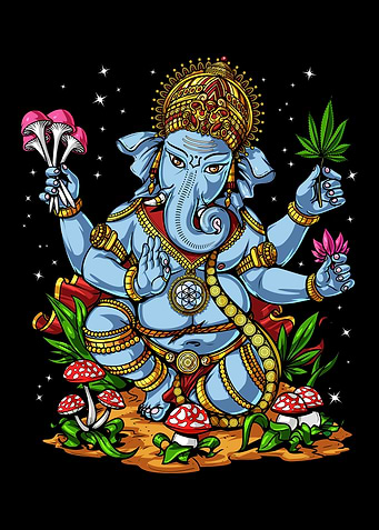 Psychedelic Ganesha
