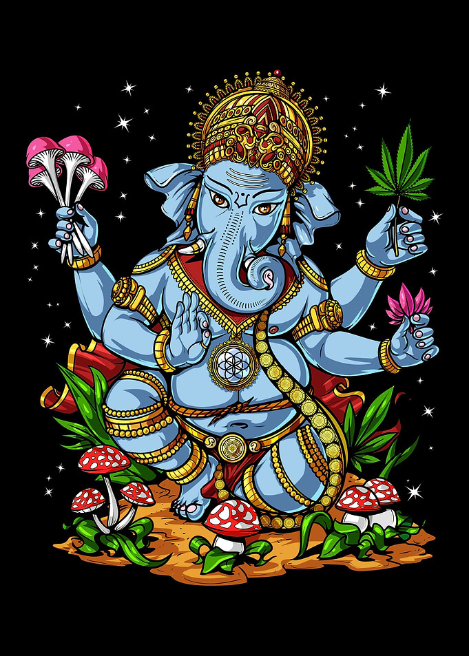 Psychedelic Ganesha