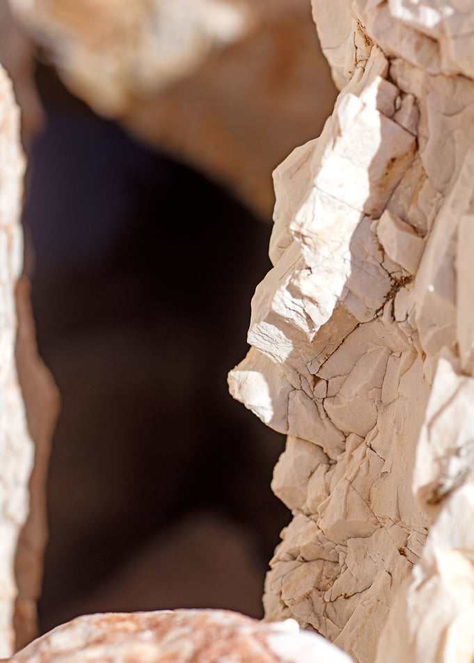 Sea rocks abstract macro