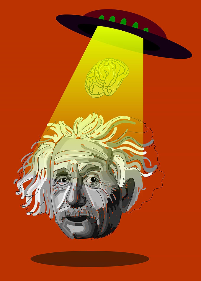 Aliens steal a brain from