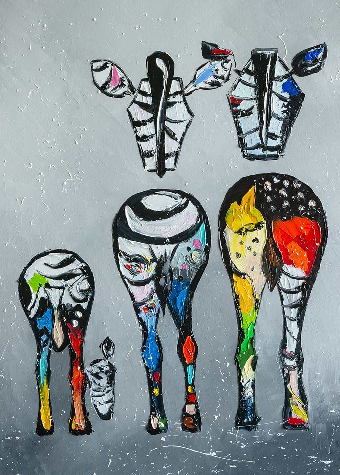Zebras family