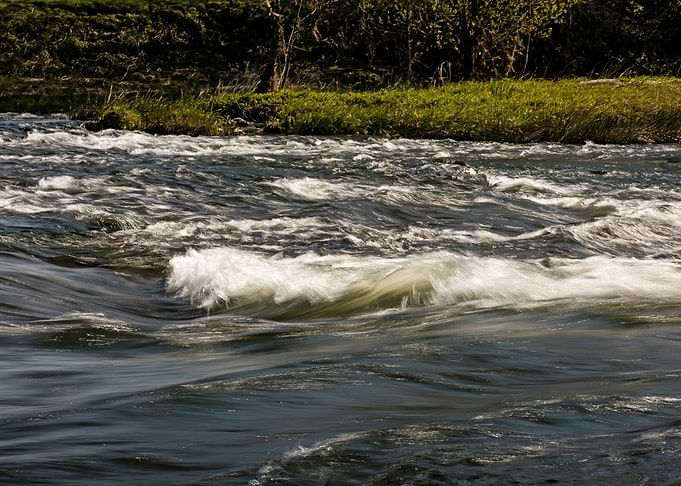 Lippe river in Olfen
