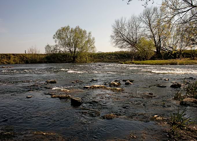 Lippe river in Olfen
