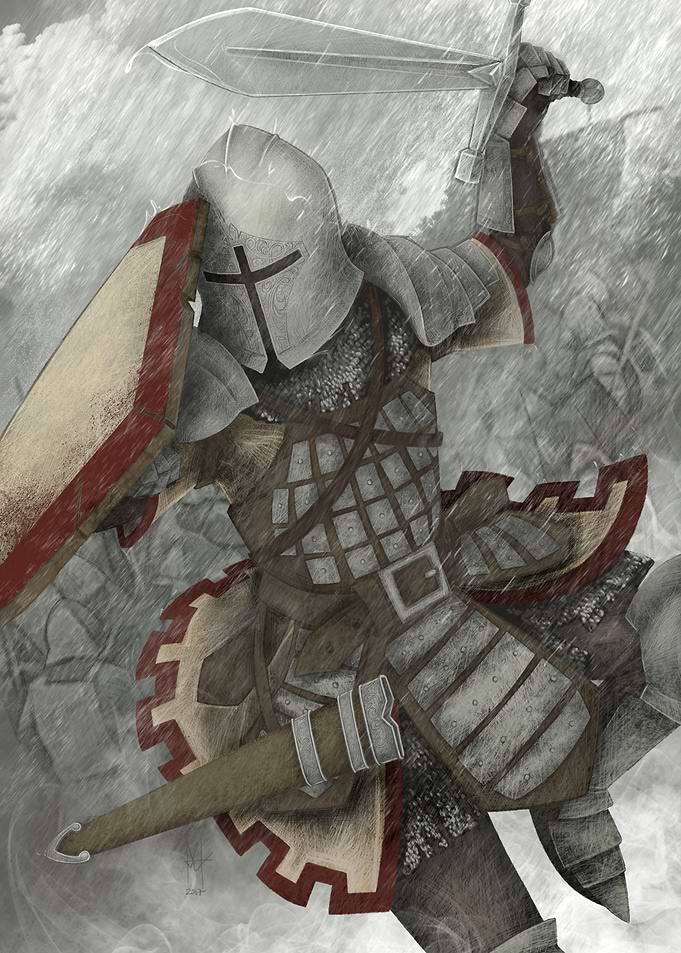 The knight attack