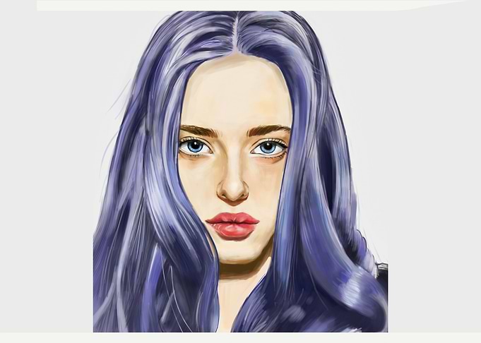 Blue Hair Girl