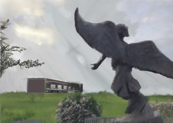 Angel In The Courtyard