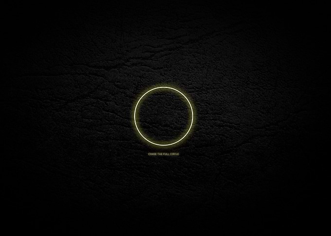 Golden Circle on Leather