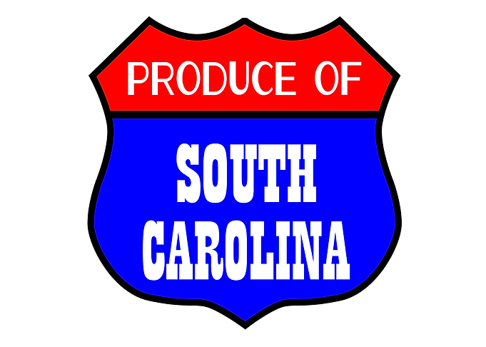 Produce Of South Carolina
