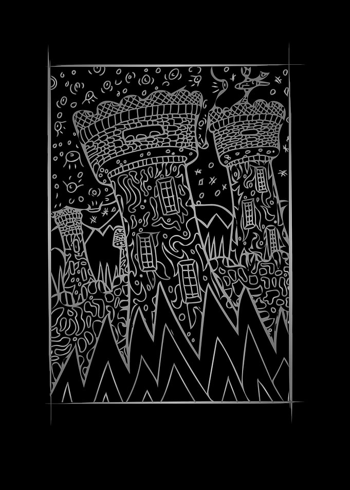 High Towers on fire