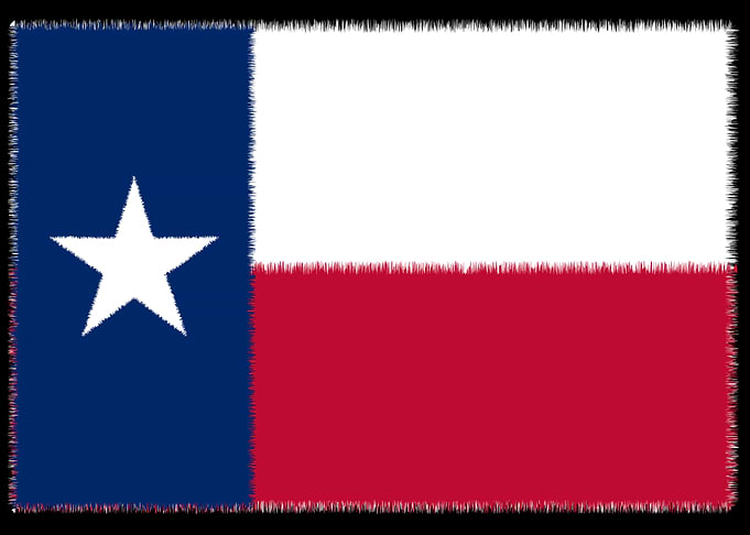 Grunge Texas State Flag