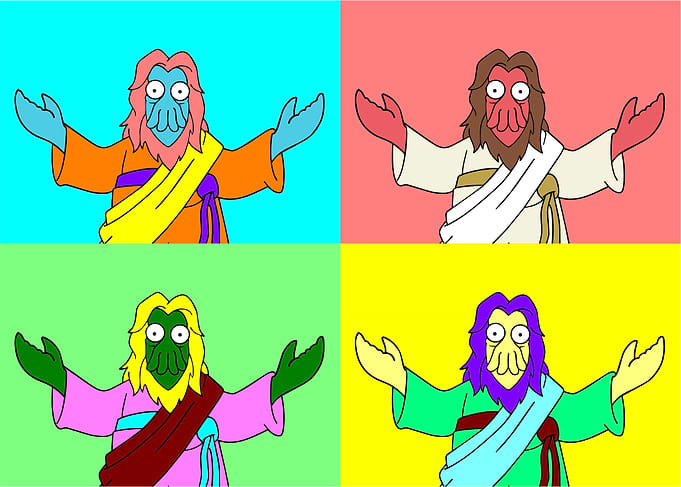 Jesus Zoidberg Pop Art