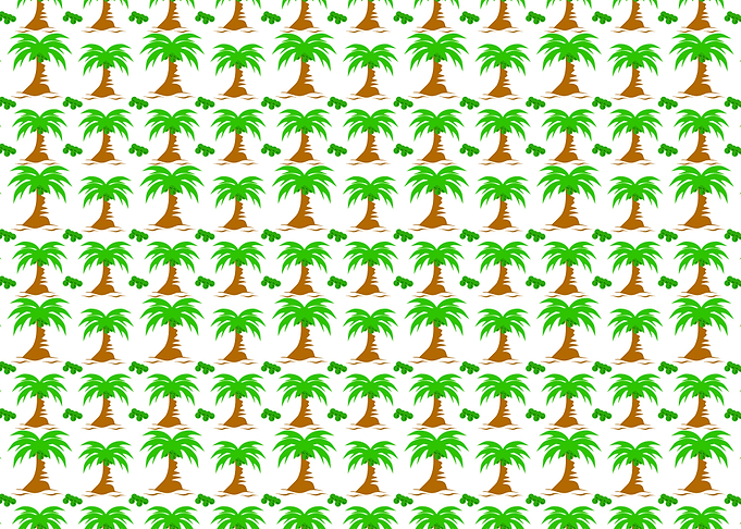 coconut tree pattern
