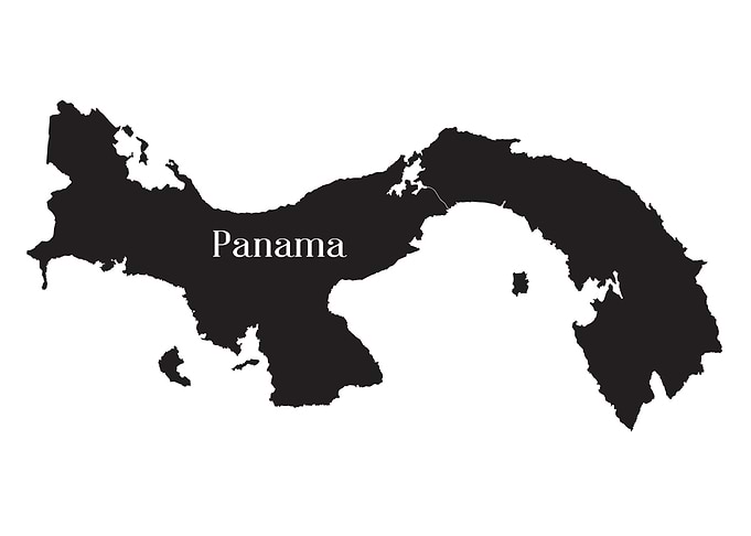 Panama Silhouette Outline
